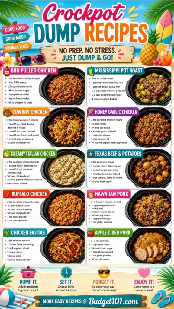 Dump and Go Crock Pot Recipes – Easy 4-Hour Comfort Meal